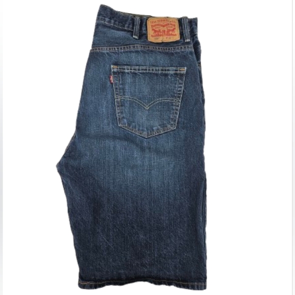 Levi's 569 Loose Fit Men's Blue Jean Denim Shorts - Picture 5 of 8